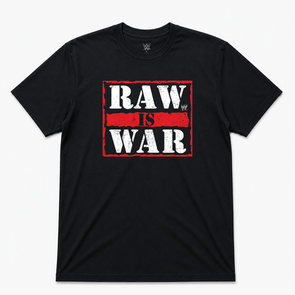 WWE Raw Is War T Shirt Official Item Black