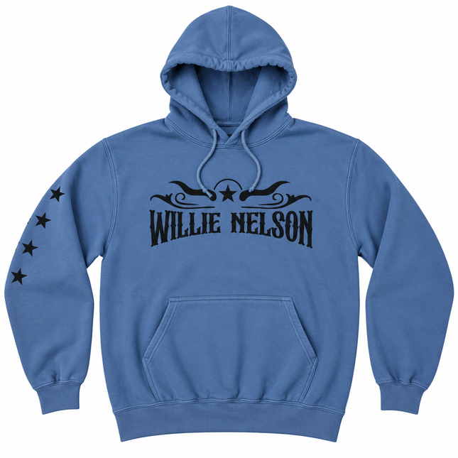 Willie Nelson Graphic Pullover Hoodie