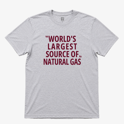 Worlds Largest Source Of Natural Gas Graphic T shirt