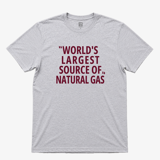 Worlds Largest Source Of Natural Gas Graphic T shirt