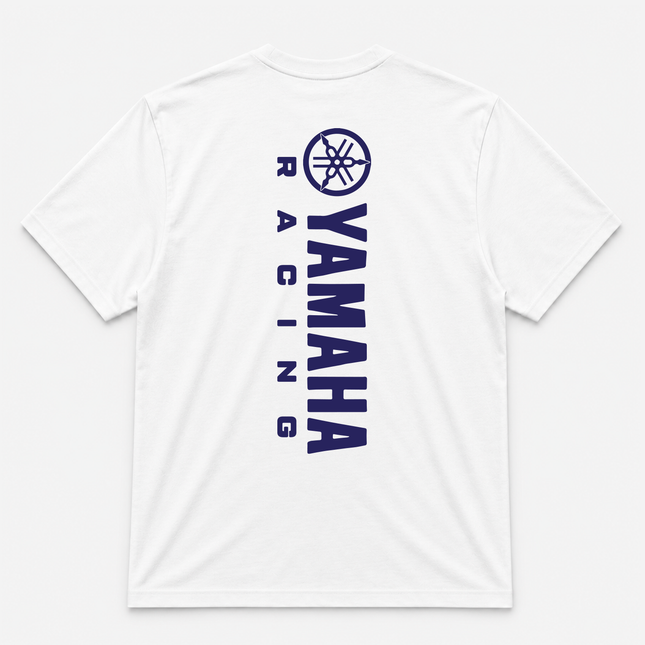 Yamaha Racing Moto Graphic T Shirt White Blue