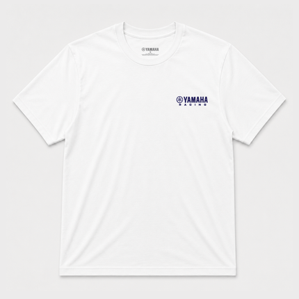 Yamaha Racing Moto Graphic T Shirt White Blue