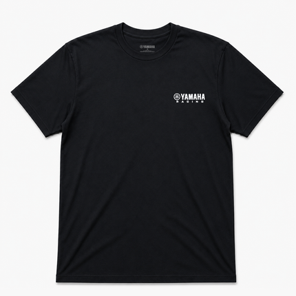Yamaha Strip Large Logo Graphic T Shirt Black