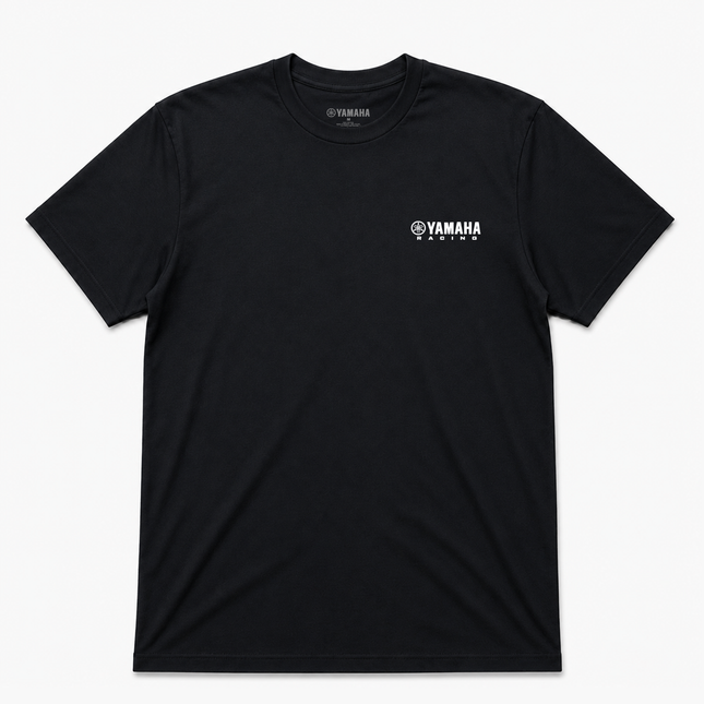 Yamaha Strip Large Logo Graphic T Shirt Black