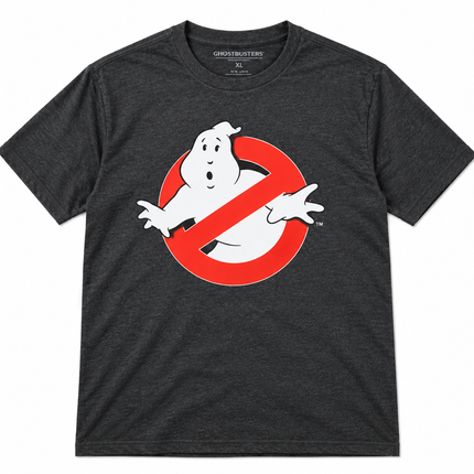 Ghostbusters Charcoal Graphic T Shirt Official Item