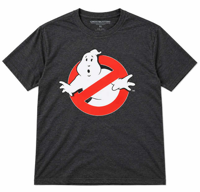 Ghostbusters Charcoal Graphic T Shirt Official Item