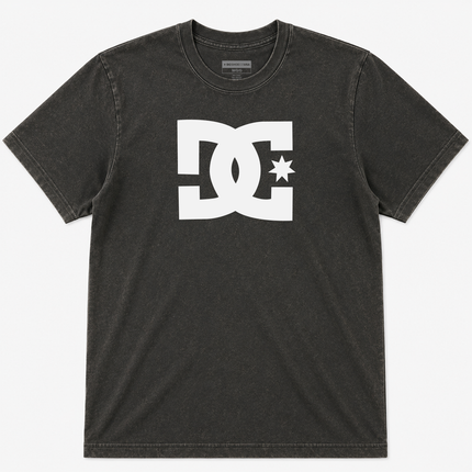 dc shoes star logo vintage wash t shirt