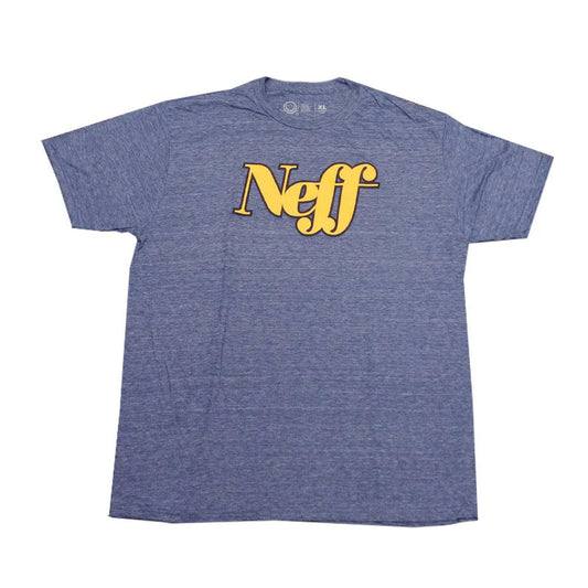 Men's Blue Heather NEFF Script Graphic Tee