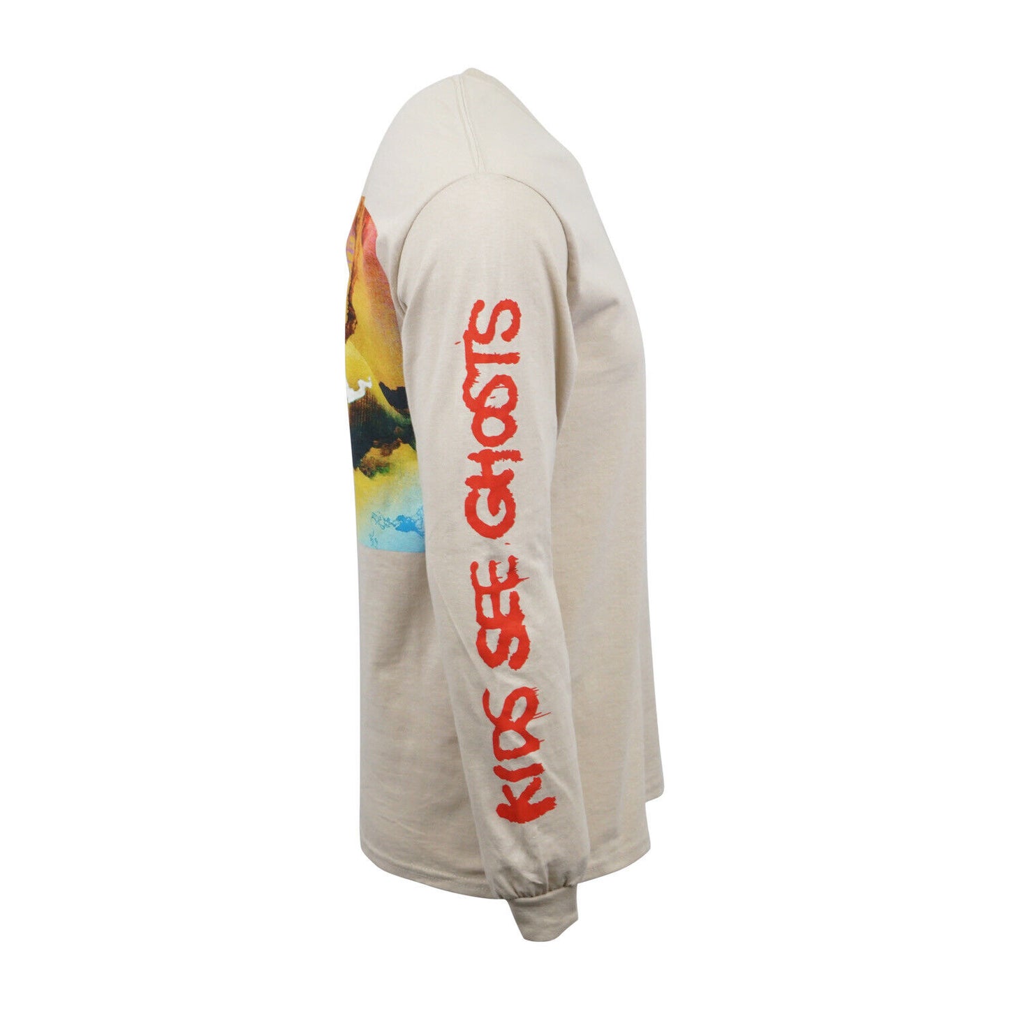 Kanye West Kid Cudi Kids See Ghost Mens Long Sleeves T shirt