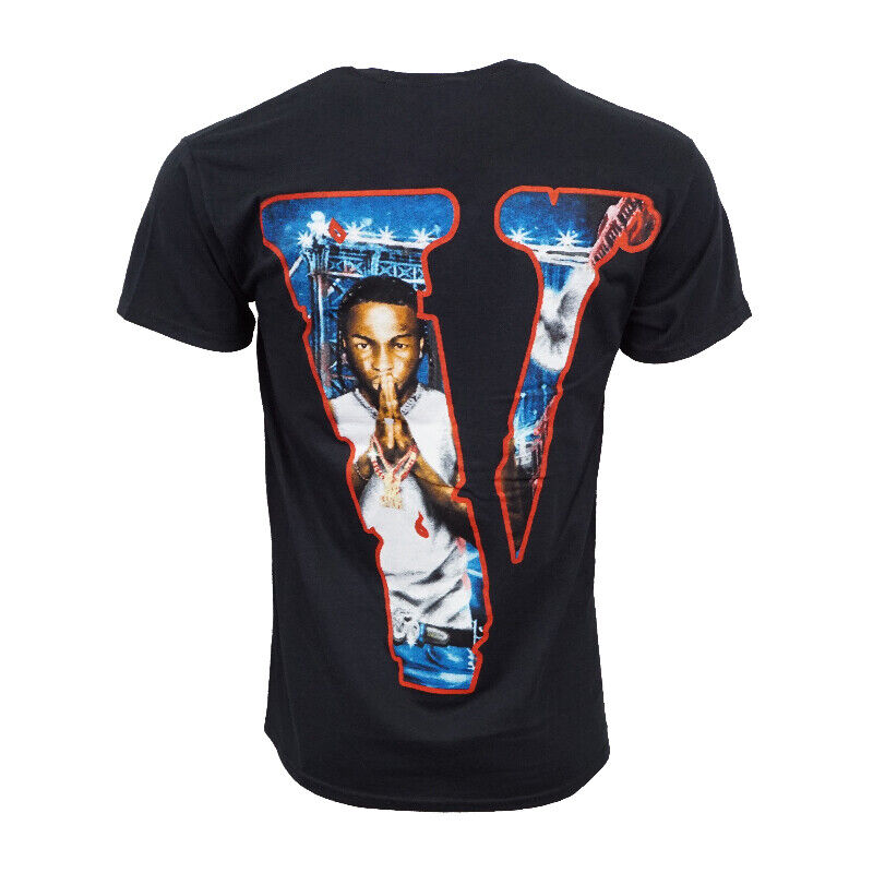 Vlone X Pop Smoke Shoot For The Stars Aim For The Moon T Shirt
