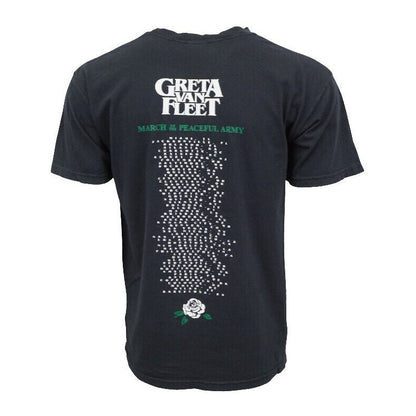 Greta Van Fleet March Of The Peaceful Army Tour T shirt