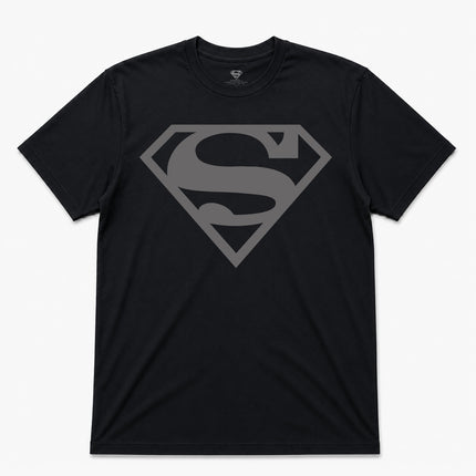 Superman Original Logo T Shirt Black Tee Official Item