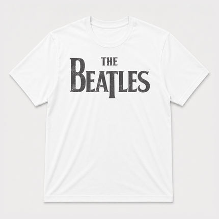 The Beatles Vintage Distorted Logo T Shirt