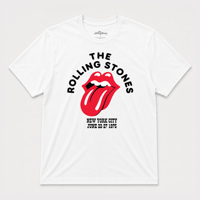 The Rolling Stones Mens White New York City T Shirt