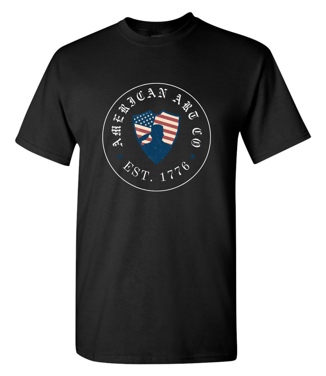 American Art Collective Salute The Flag T shirt