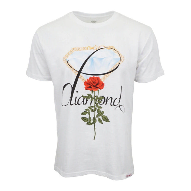 Diamond Supply Co Rose Chain T shirt