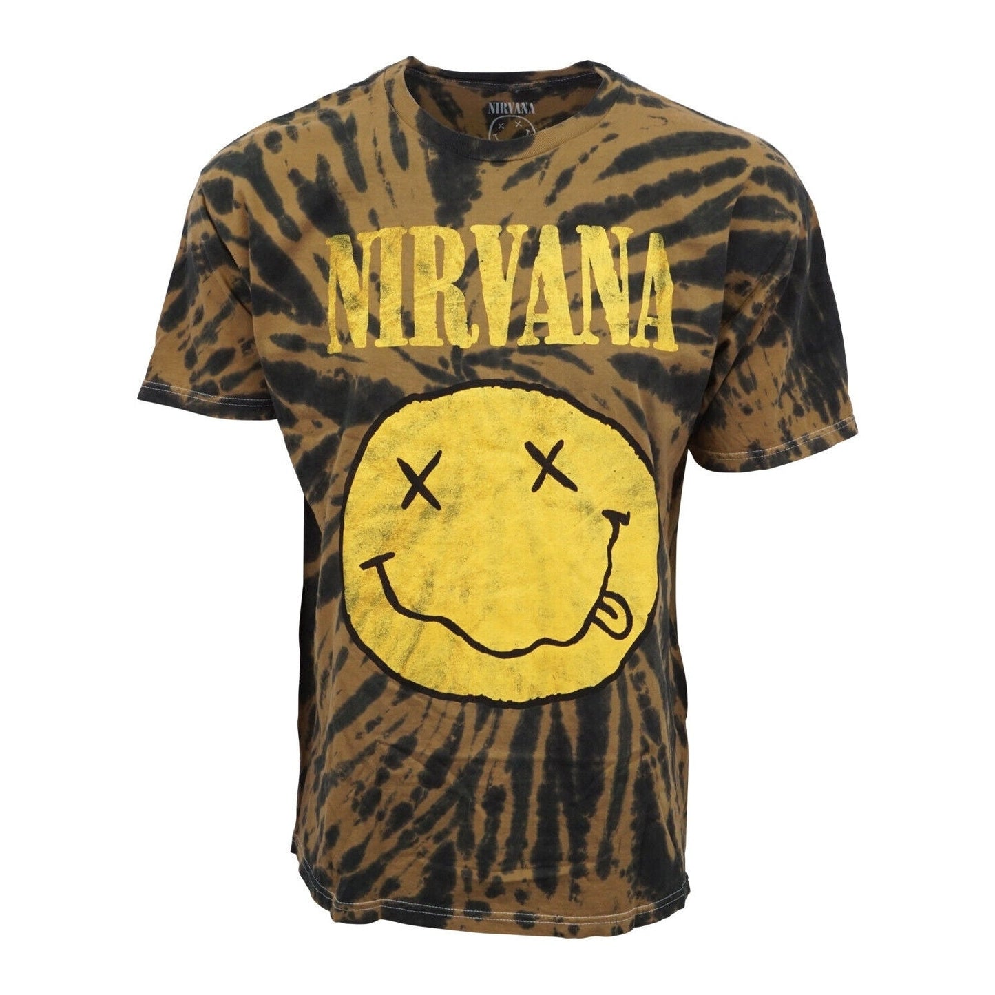 Nirvana Tie Dye Smiley Face T shirt